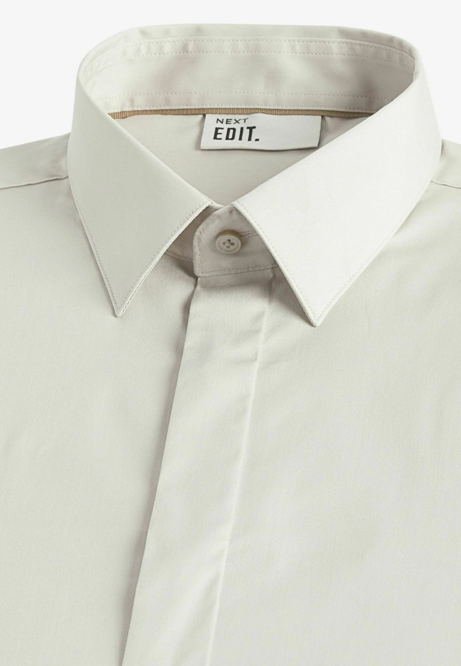 Next Edit Stretch Single Cuff - Overhemd - Neutral Brown - Afbeelding 2