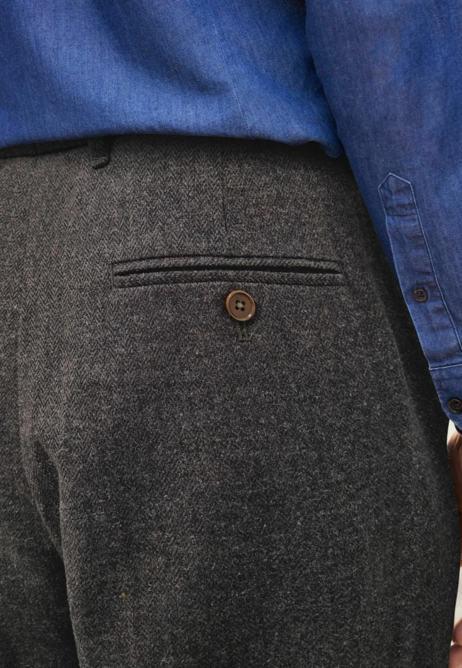 Next Pleated Nova Fides Formal Tapered Fi - Broek - Brown - Afbeelding 8