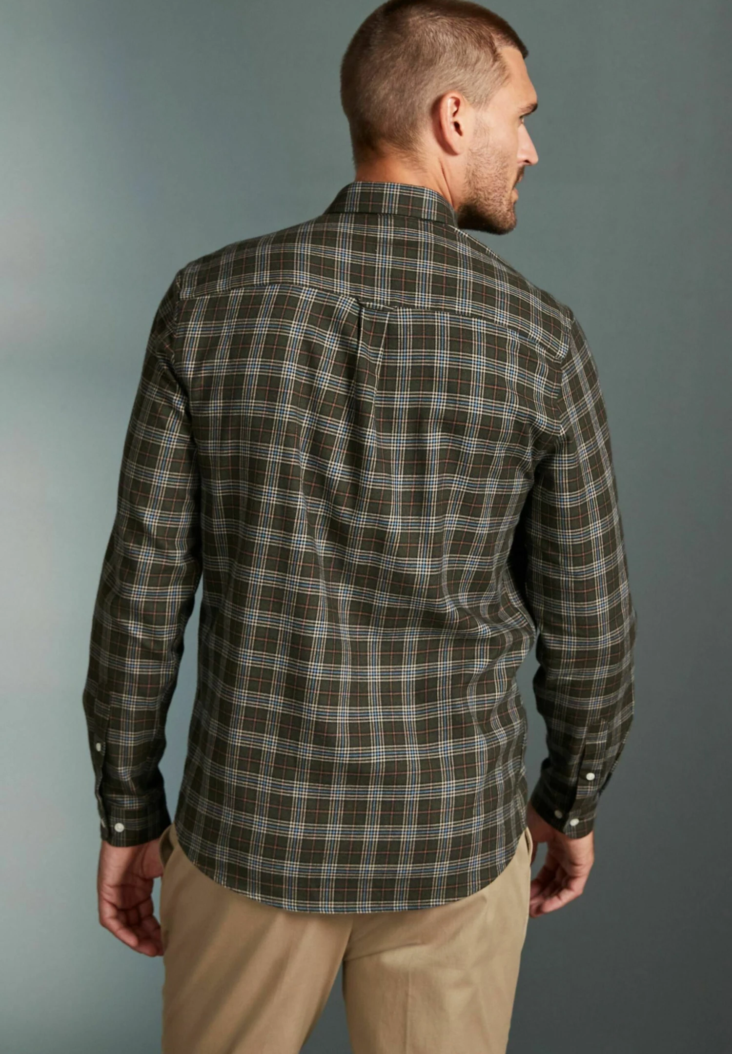 Next Brushed - Overhemd - Green - Afbeelding 3