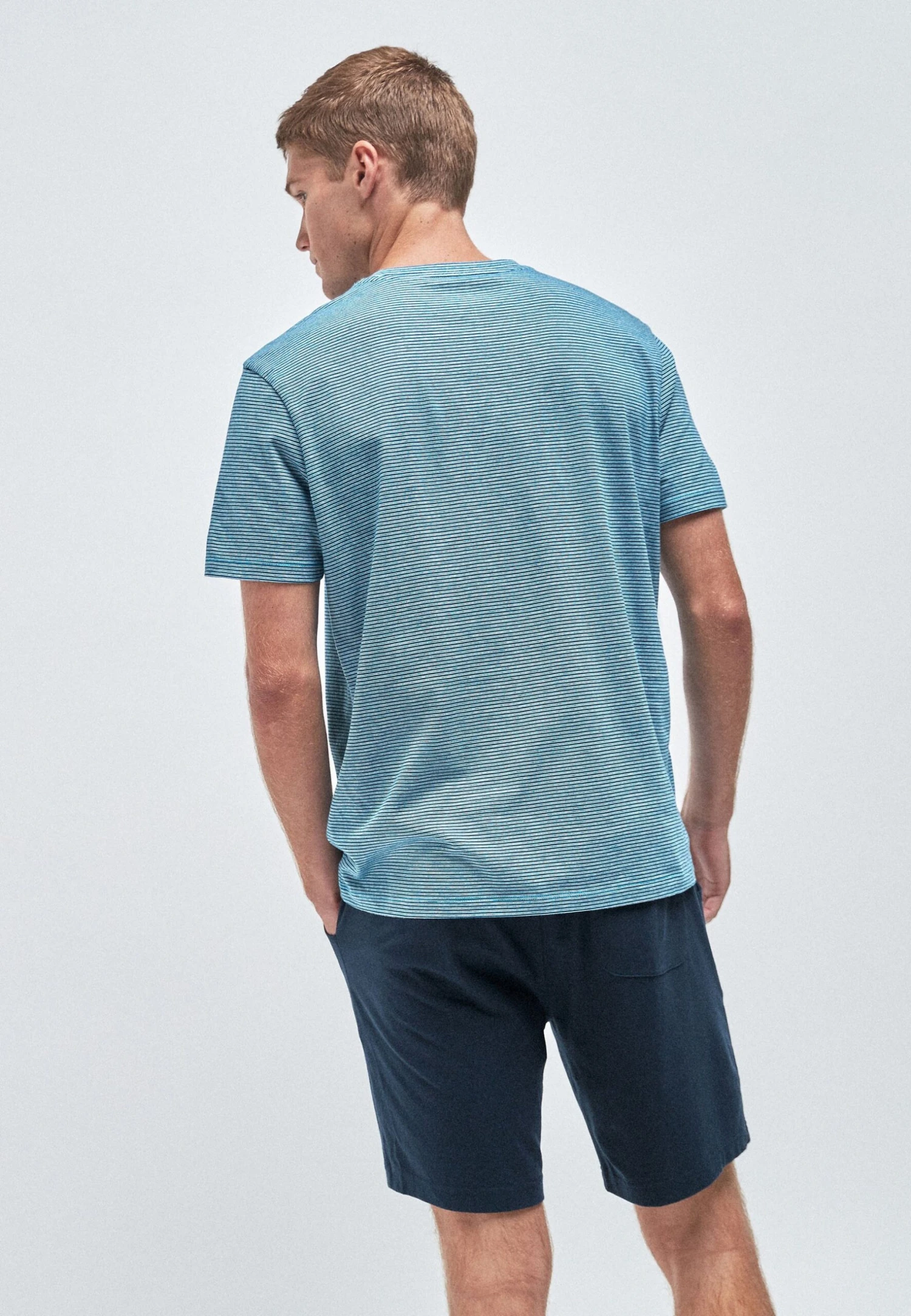 Next Fine Stripe Set - Pyjama - Blue - Afbeelding 3