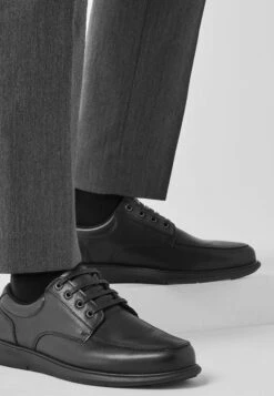 Next Apron Derby Wide Fit - Sneakers Laag - Black