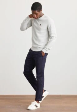 Next Crew Neck With Arm Detail - Trui - Grey