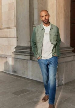 Next Standard - Spijkerjas - Sage Green