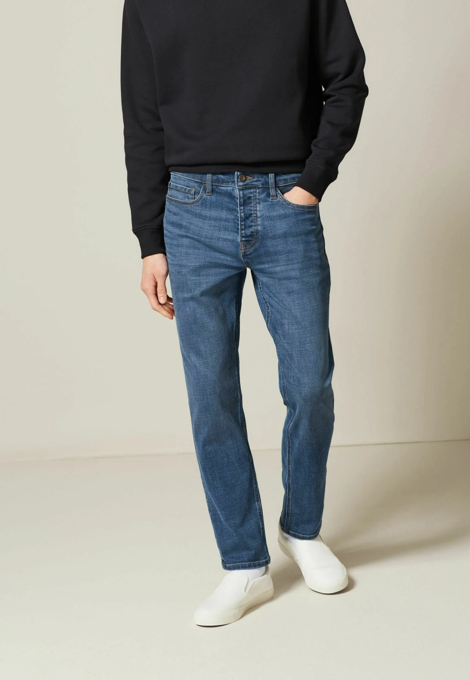 Next Motion Flex Soft Touch - Straight Leg Jeans - Light Blue