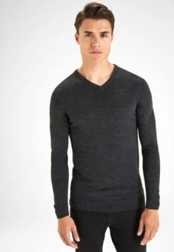 Next Soft Touch V-Neck - Trui - Grey
