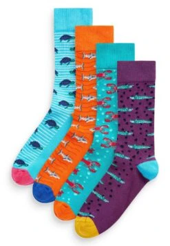 Next Pattern 4 Pack - Sokken - Sea Animal