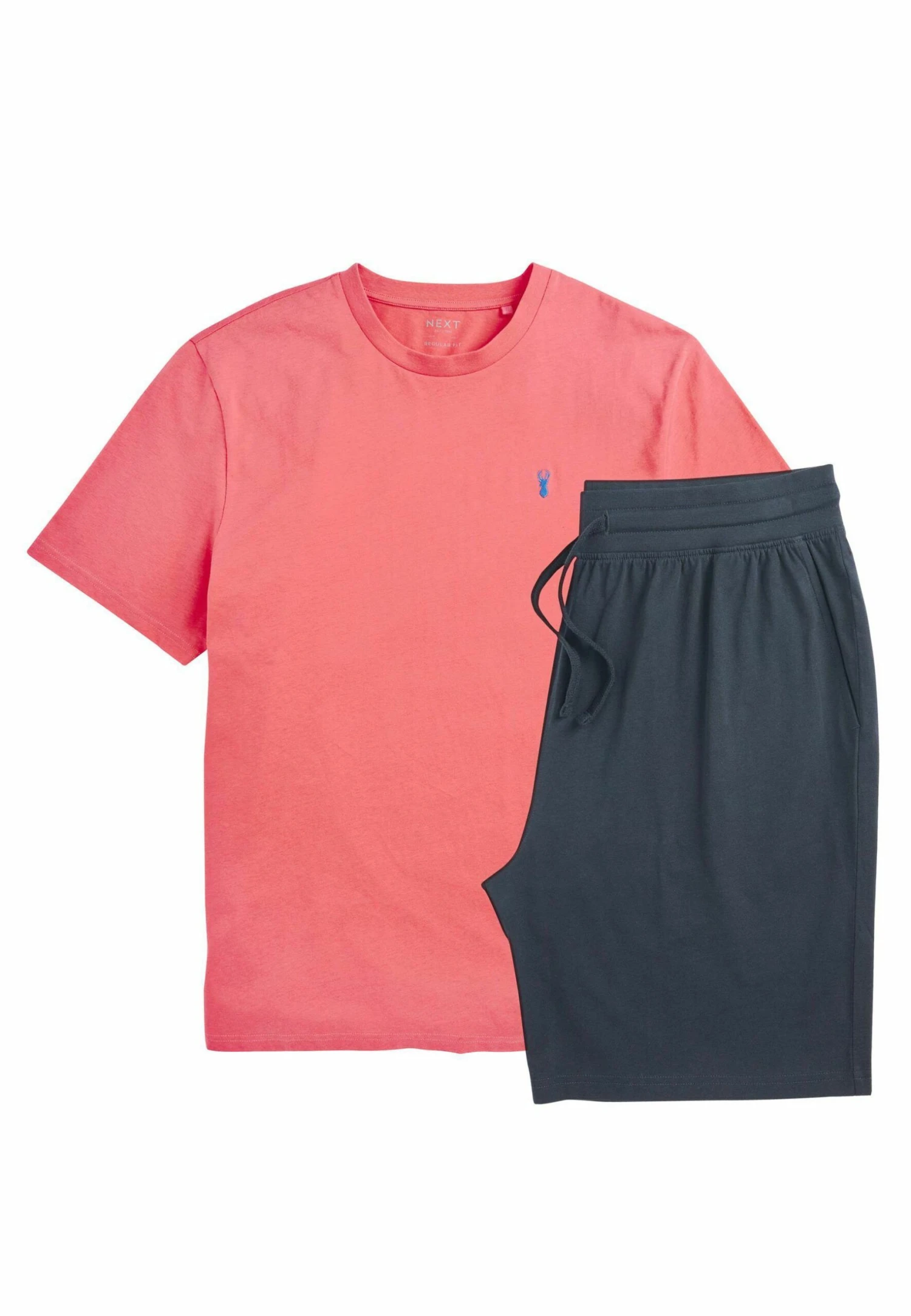 Next Pyjama - Coral Pink/Navy Blue - Afbeelding 4