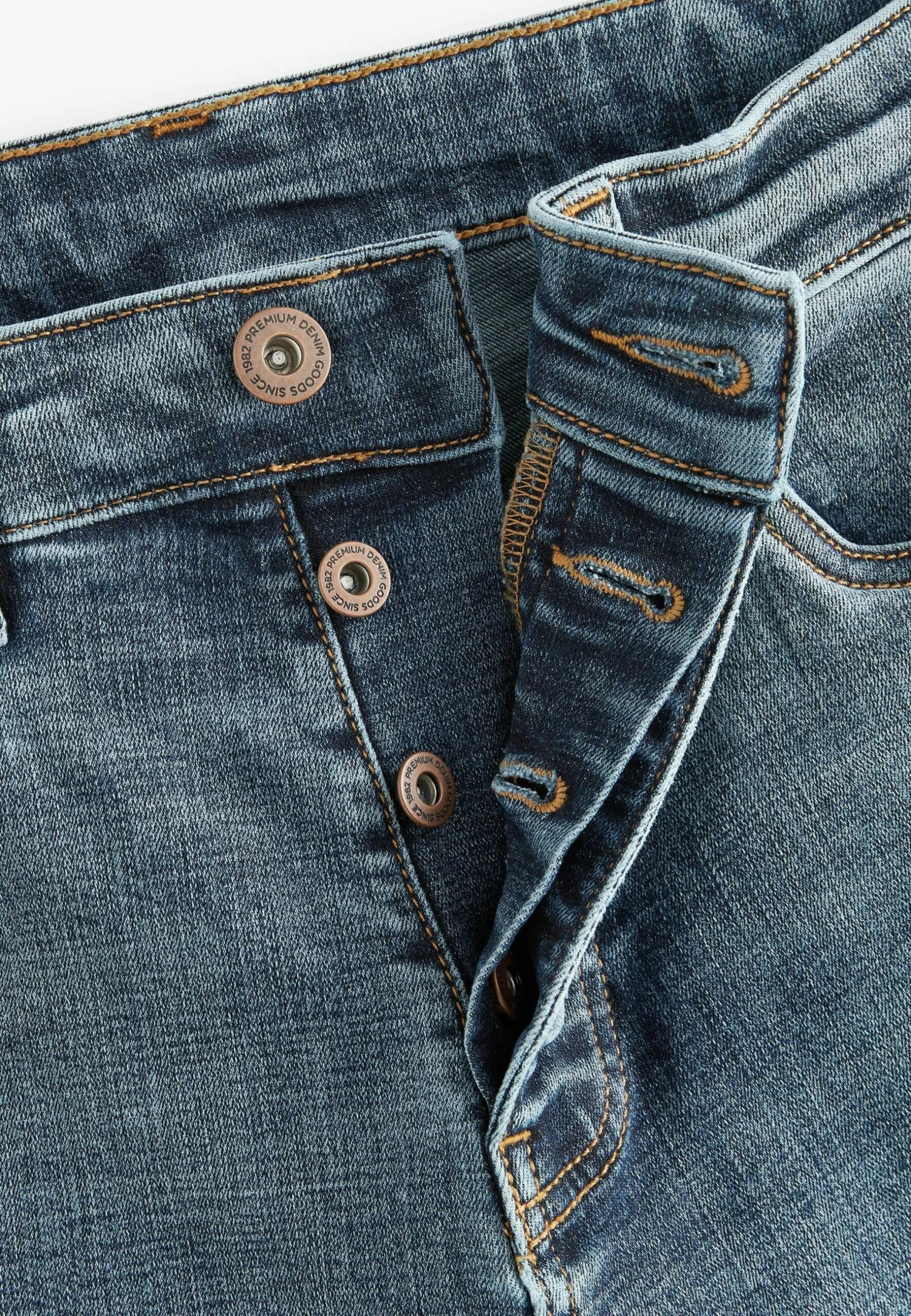 Next Motion Flex Soft Touch - Straight Leg Jeans - Mid Blue - Afbeelding 6