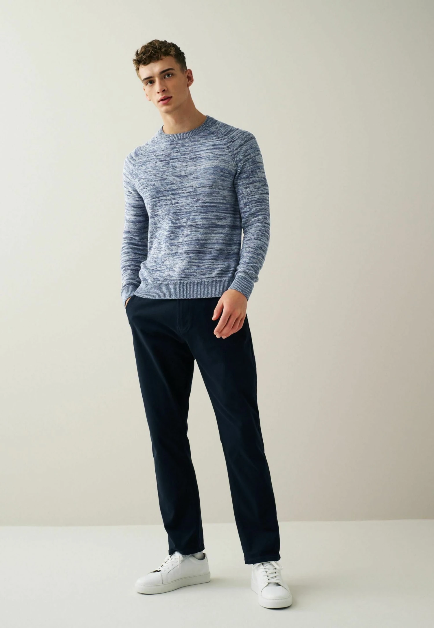 Next Crew Neck Standard - Trui - Blue - Afbeelding 2