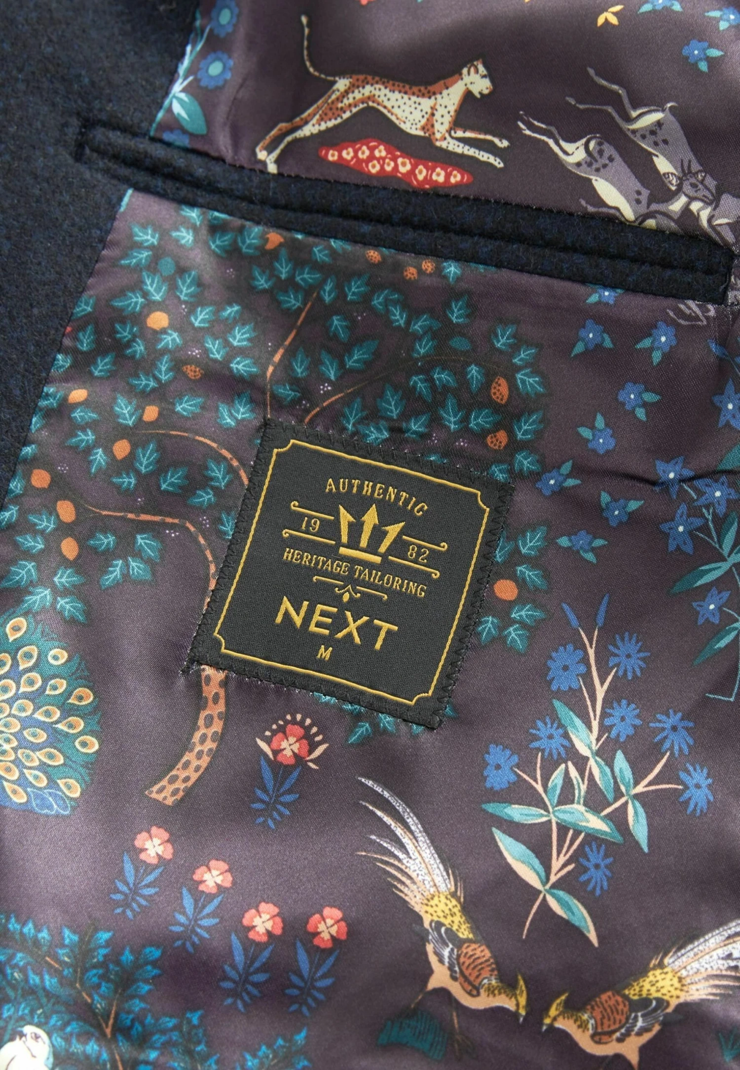 Next Trimmed Epsom- Halflange Jas - Navy Blue - Afbeelding 11