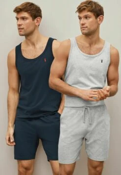 Next Sets 2 Pack - Pyjama - Navy Grey Vest