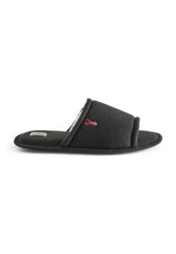 Next Borg Lined Slider Standard - Pantoffels - Black