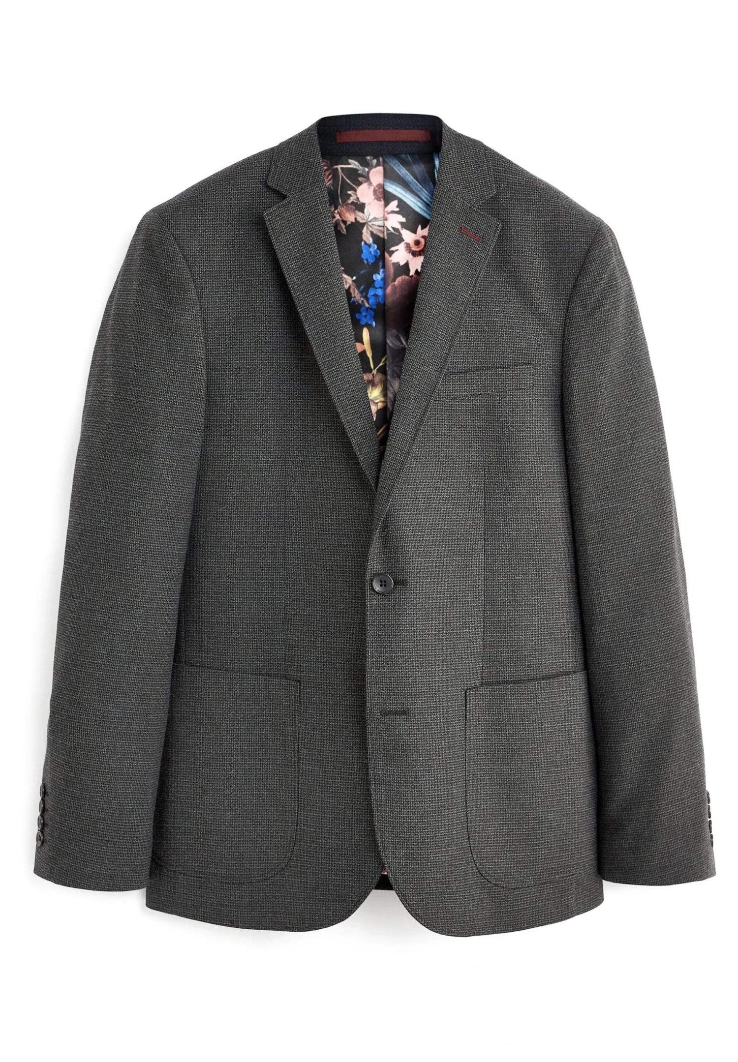Next Textured- Blazer - Grey - Afbeelding 6