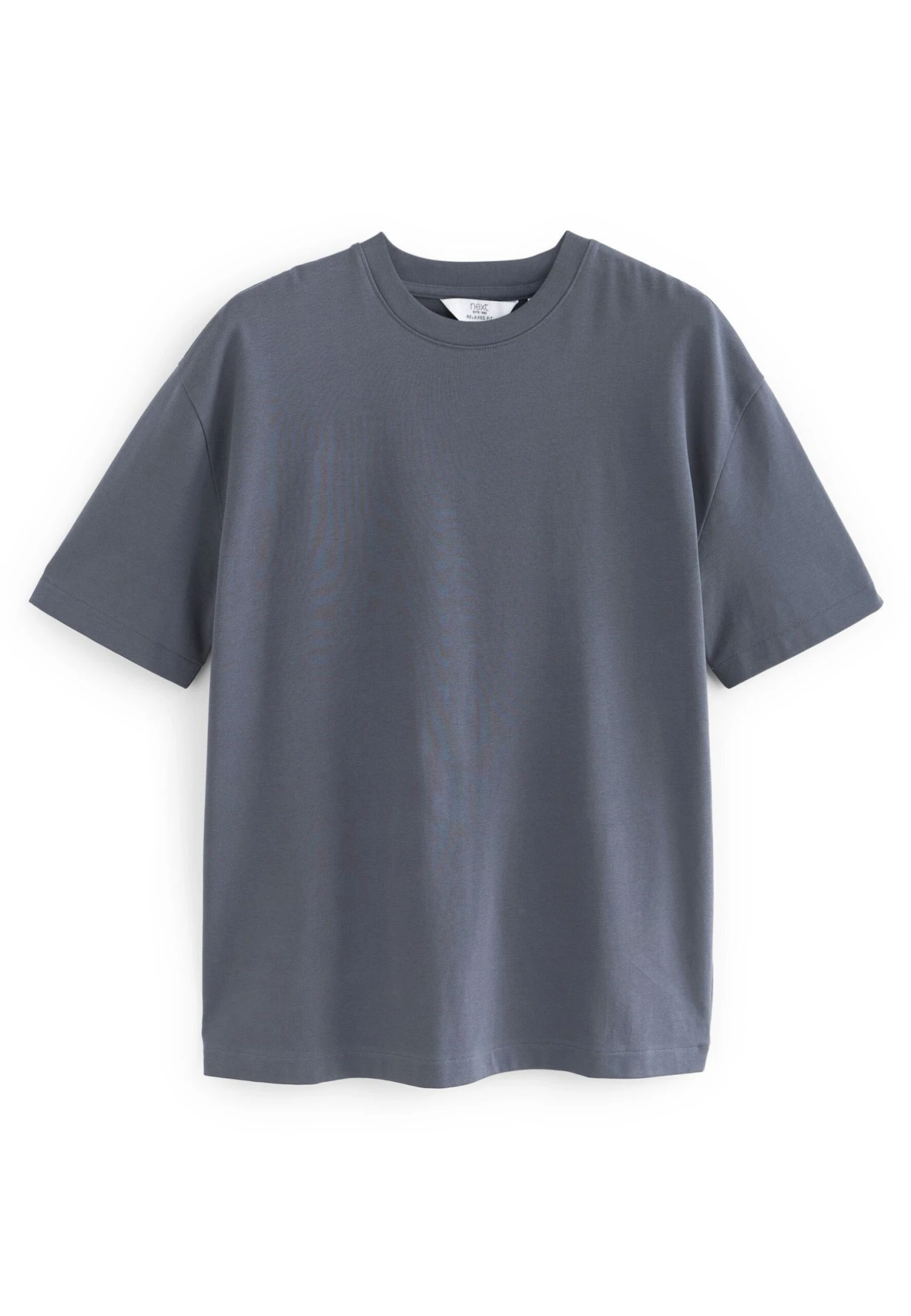 Next Relaxed Fit Heavyweight- T-Shirt Basic - Grey - Afbeelding 5