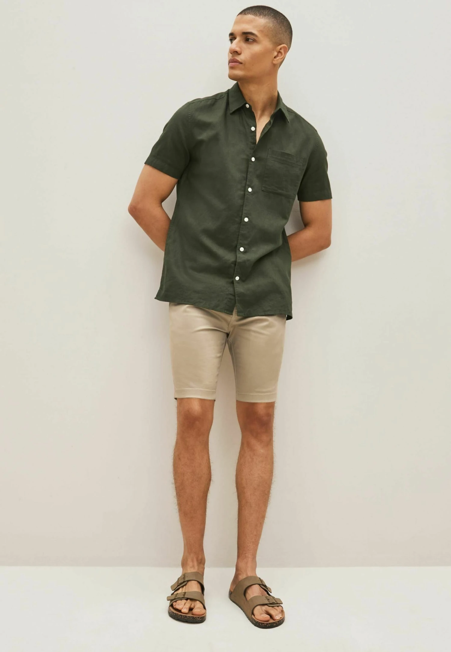 Next Stretch- Shorts - Beige - Afbeelding 2
