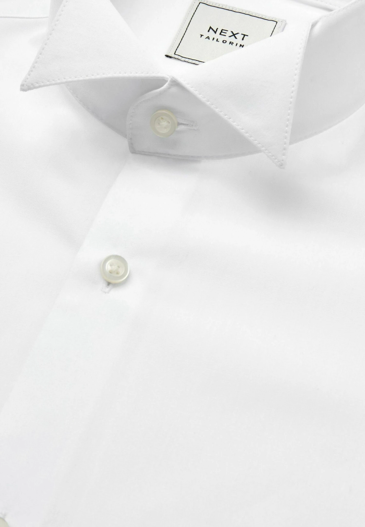 Next Easy Care Wing Collar Double Cuff - Zakelijk Overhemd - White - Afbeelding 5