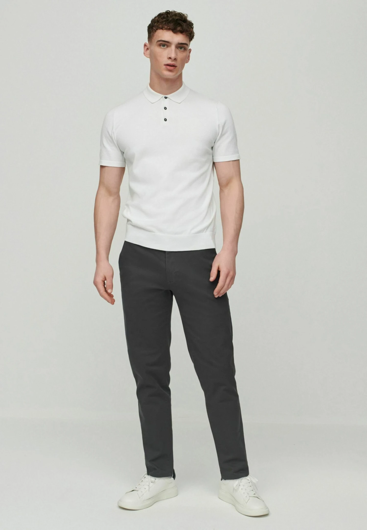 Next Stretch- Chino - Dark Grey - Afbeelding 2