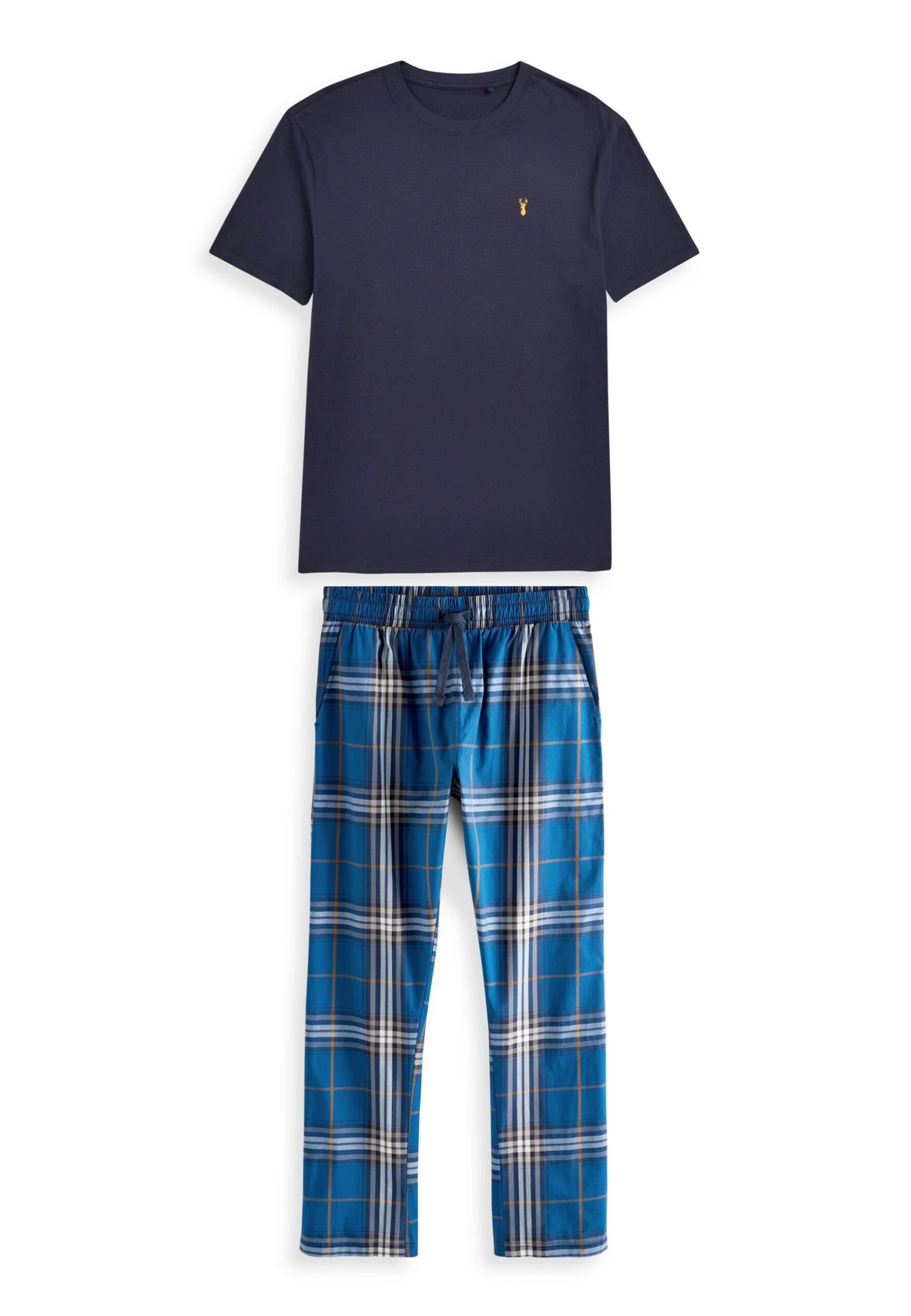 Next Lightweight CheckSet - Pyjama - Navy Blue - Afbeelding 6