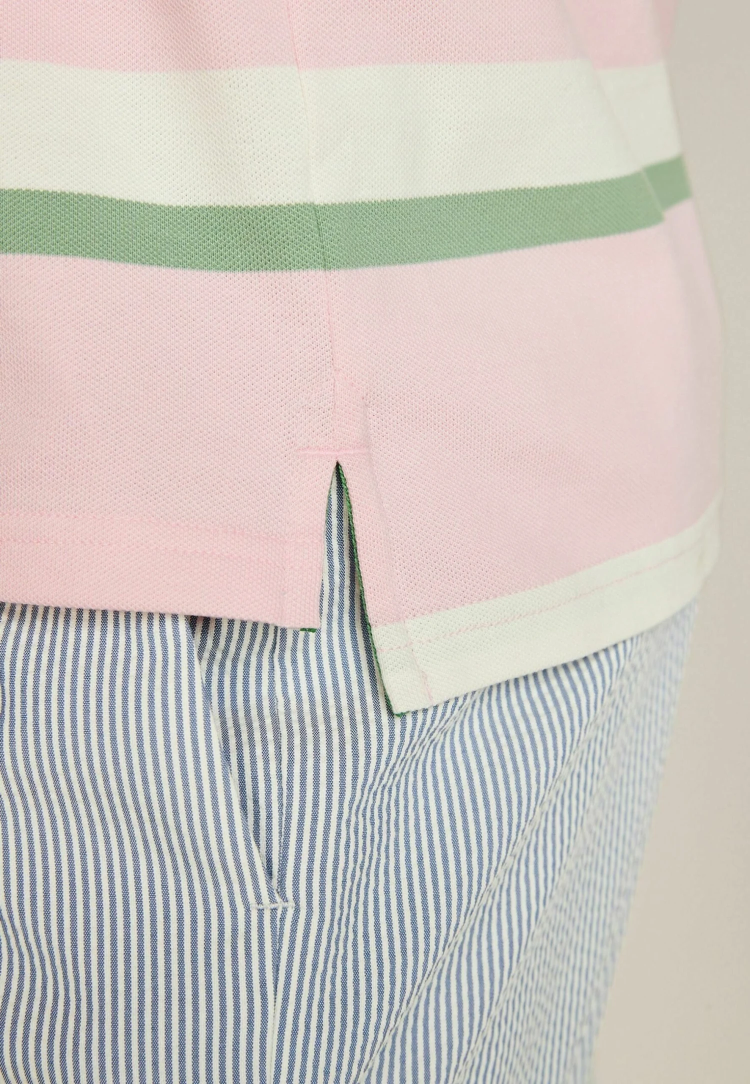 Next Stripe Standard - Poloshirt - Pink Green - Afbeelding 5