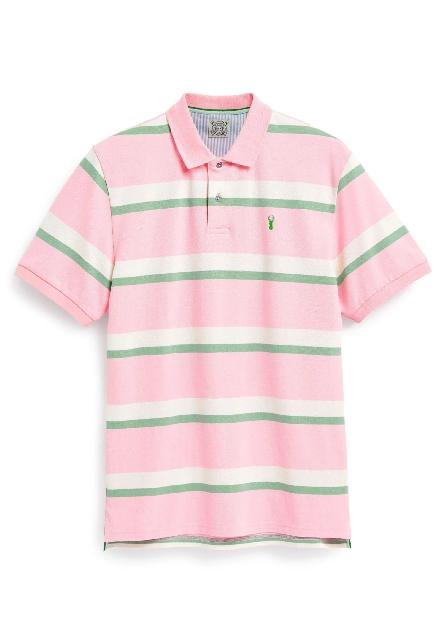 Next Stripe Standard - Poloshirt - Pink Green - Afbeelding 6