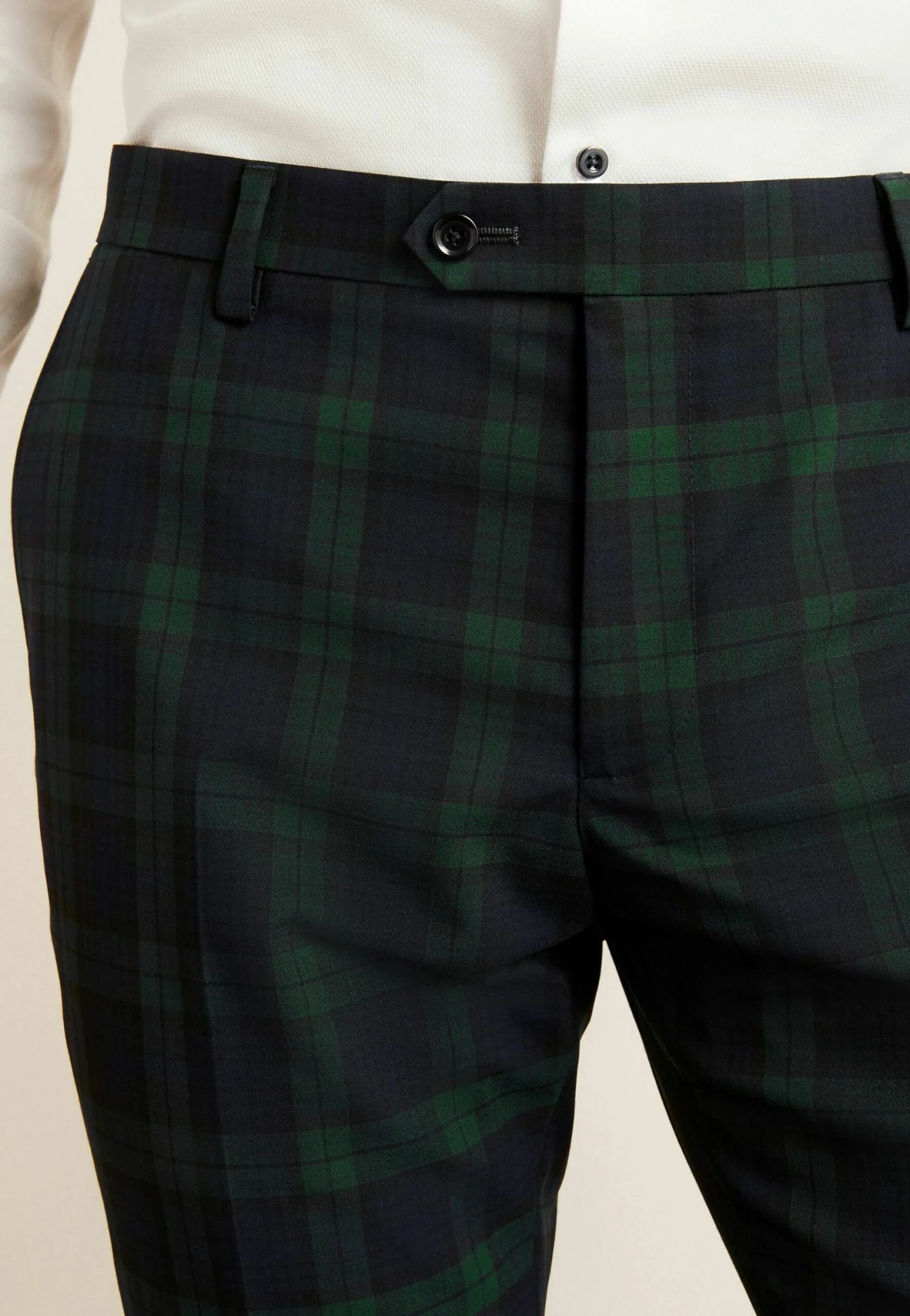 Next Slim Fit Check Standard - Pantalon - Blue - Afbeelding 6