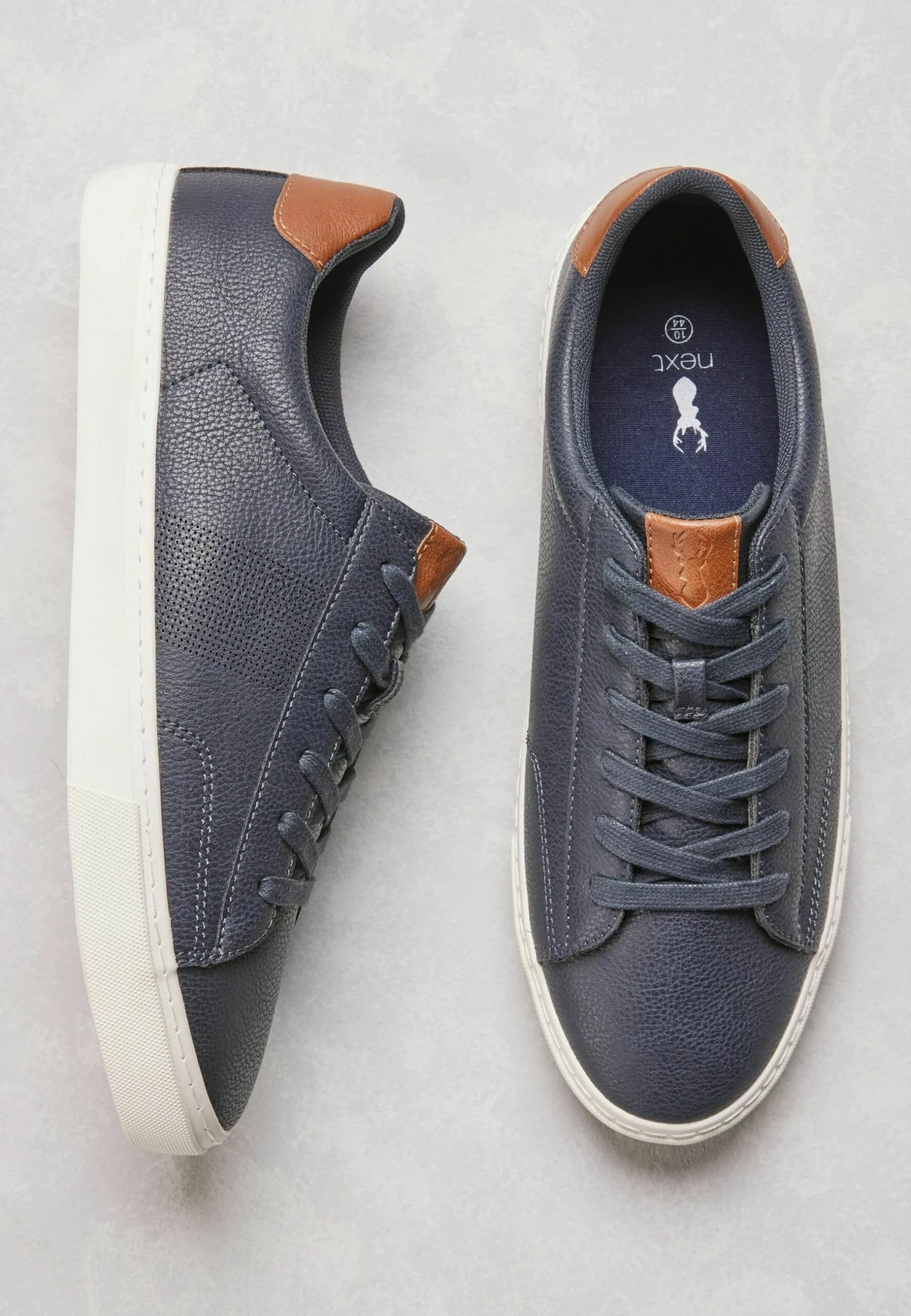 Next Perforated Side- Sneakers Laag - Navy Blue - Afbeelding 6