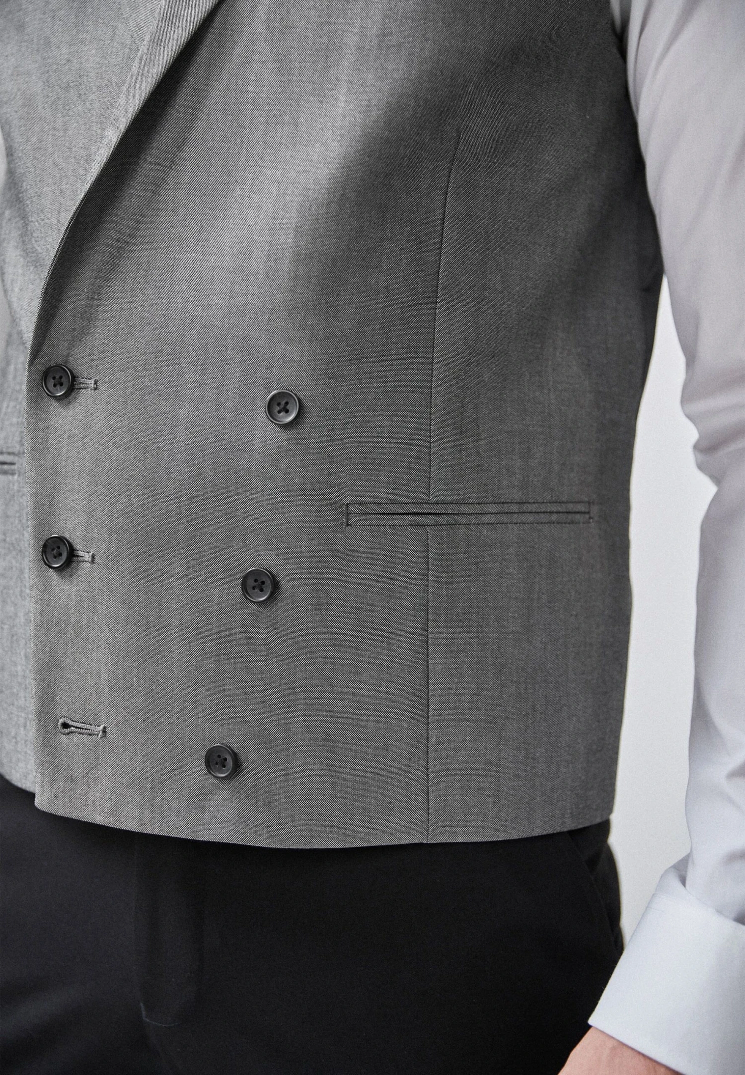 Next Morning Suit - Bodywarmer - Light Grey - Afbeelding 3