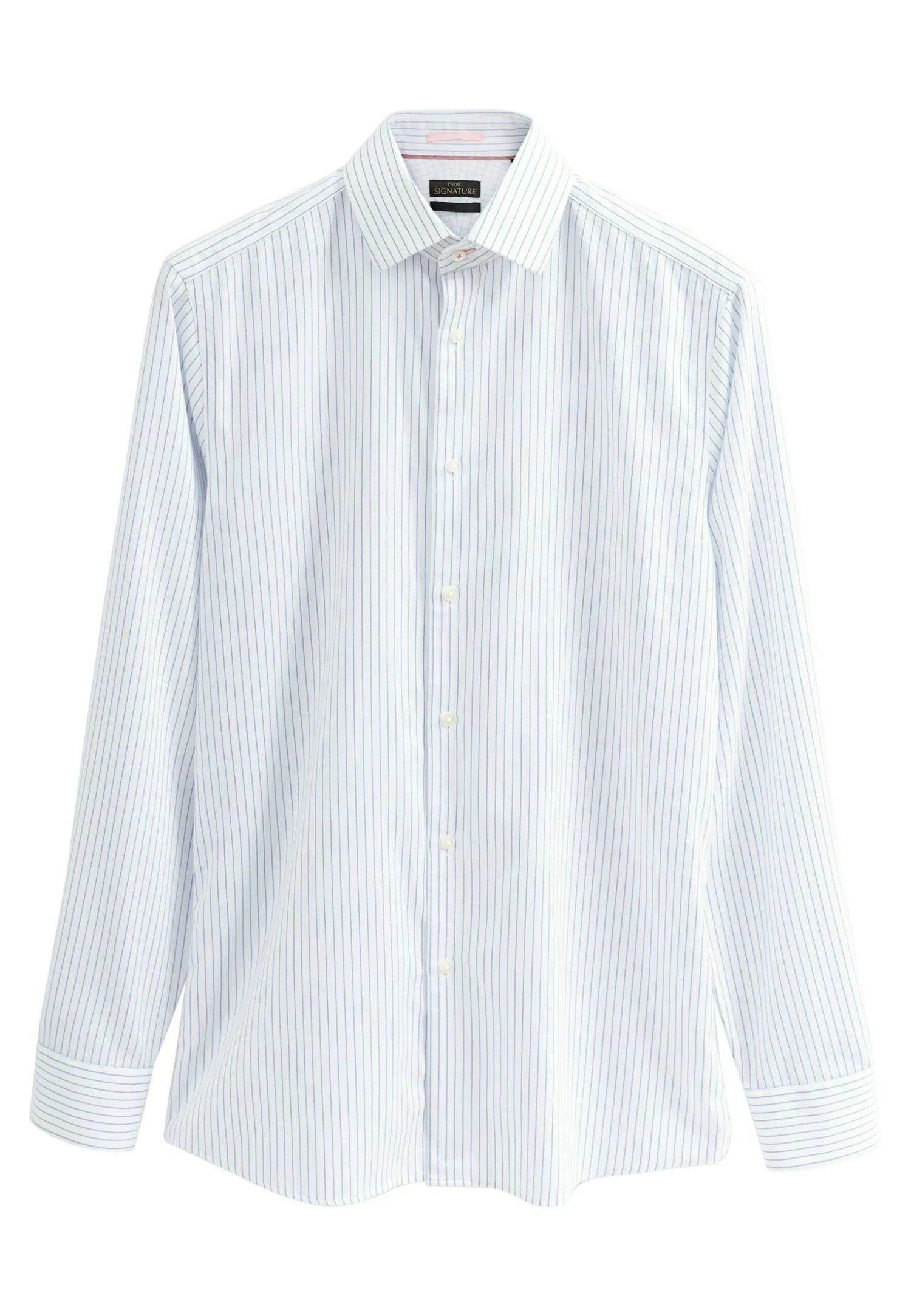 Next Signature Super Single Cuff - Overhemd - White Blue Stripe - Afbeelding 5