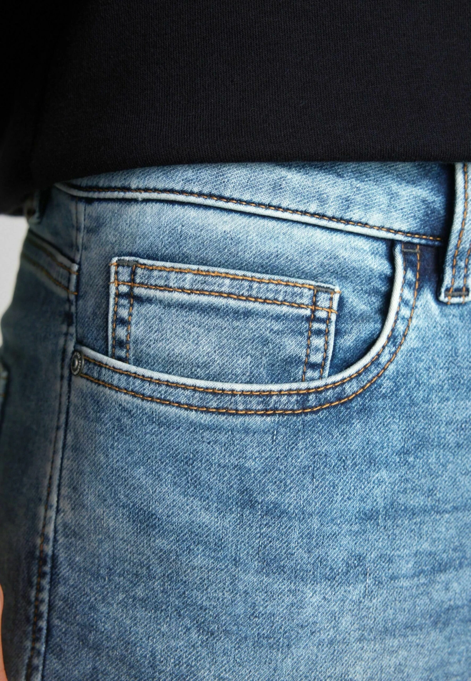 Next Ultimate Comfort Super Stretch - Straight Leg Jeans - Washed Blue - Afbeelding 10