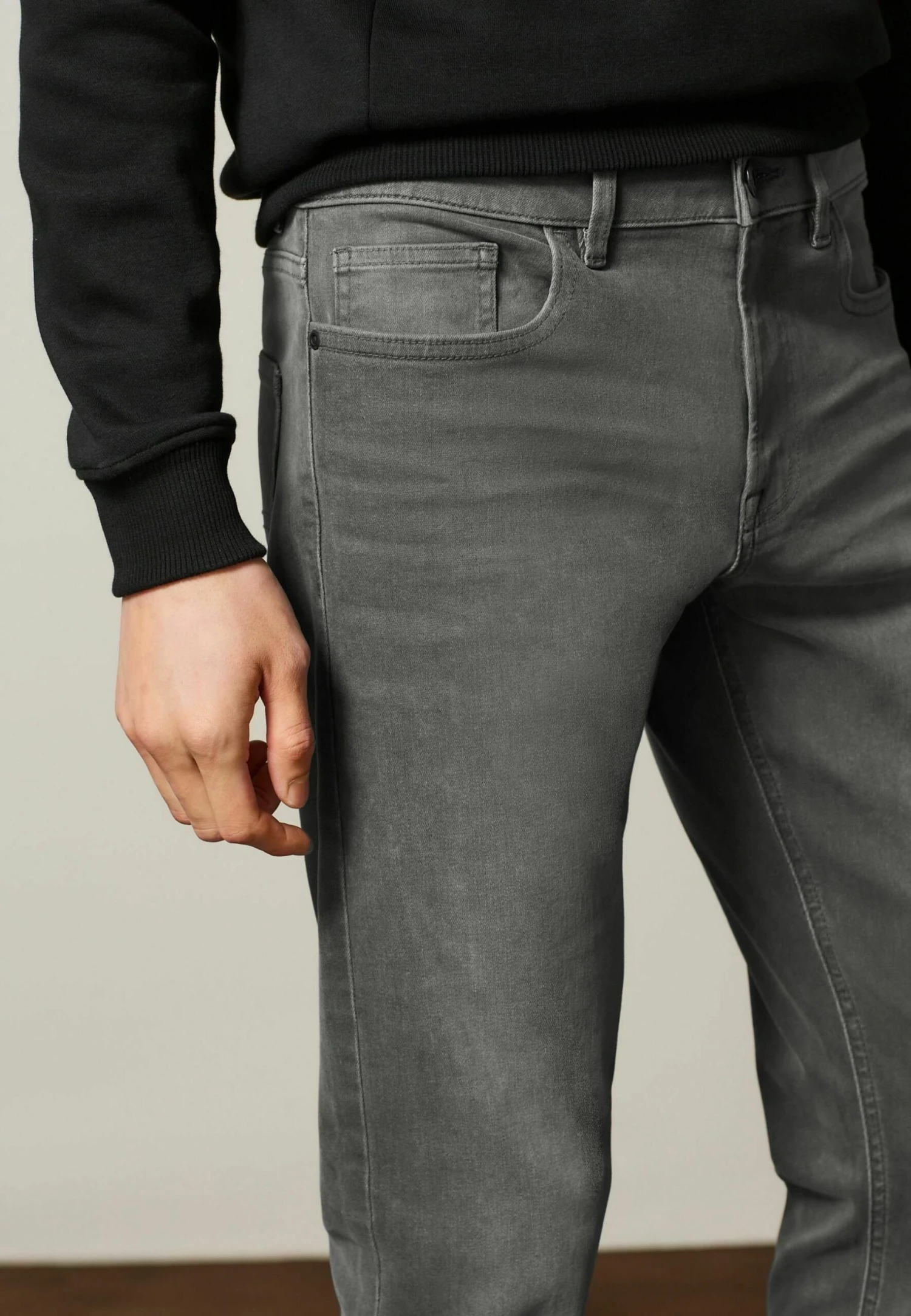 Next Motion Flex Stretch - Slim Fit Jeans - Light Grey - Afbeelding 4