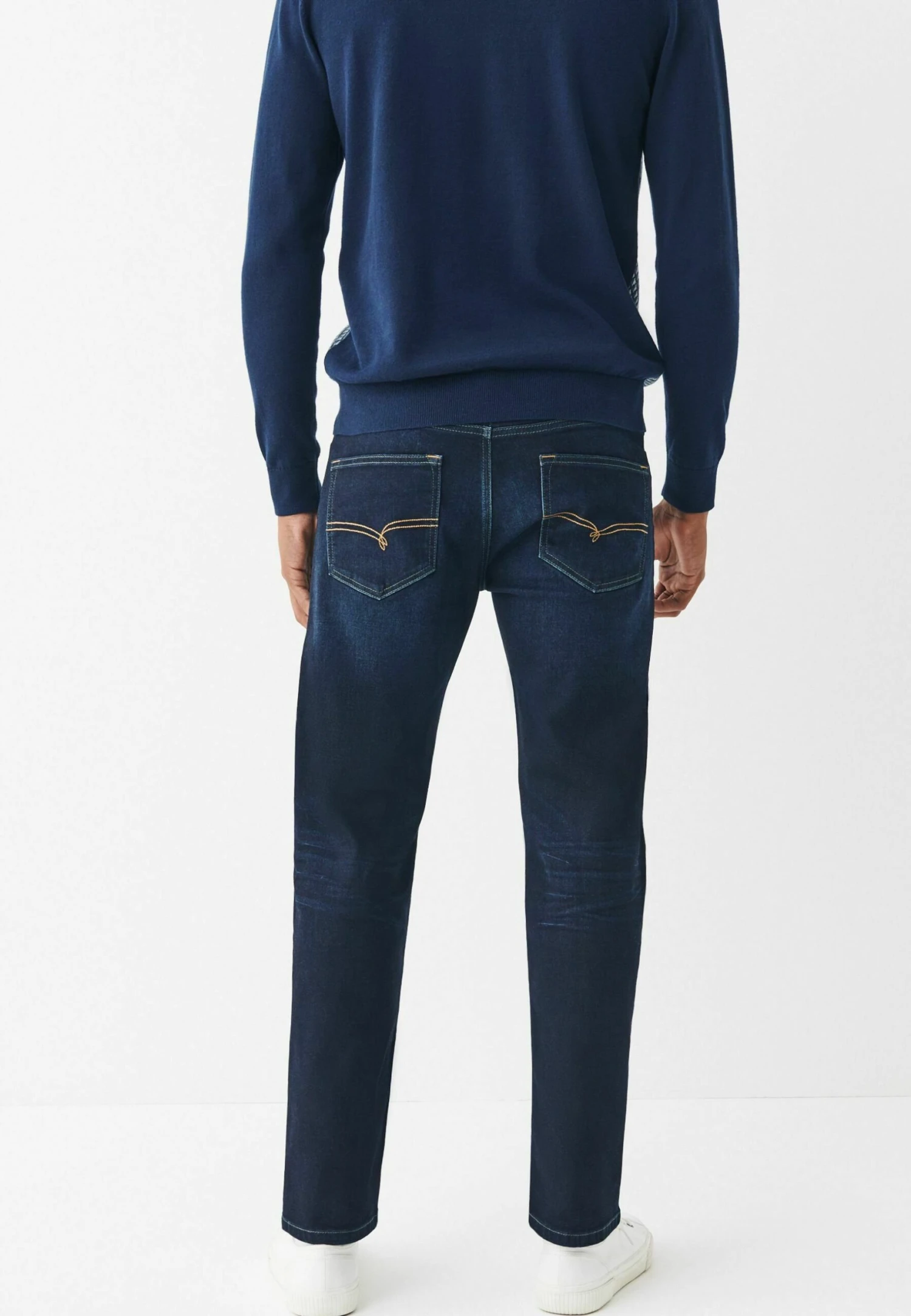 Next Motion Flex Stretch - Straight Leg Jeans - Blue Black Denim - Afbeelding 3