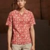 Next Geo Printed Short Sleeve- Overhemd - Red
