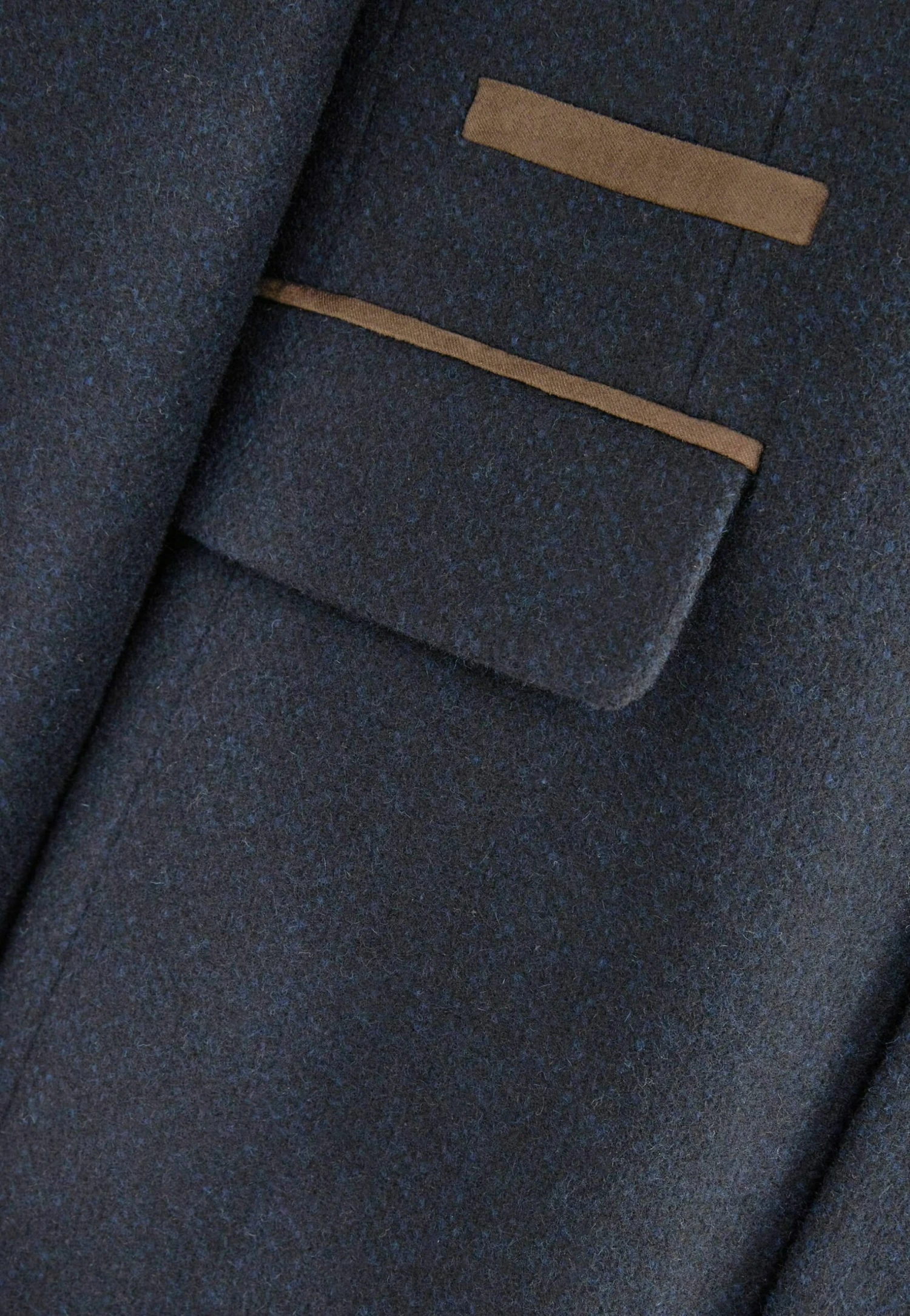 Next Trimmed Epsom- Halflange Jas - Navy Blue - Afbeelding 12