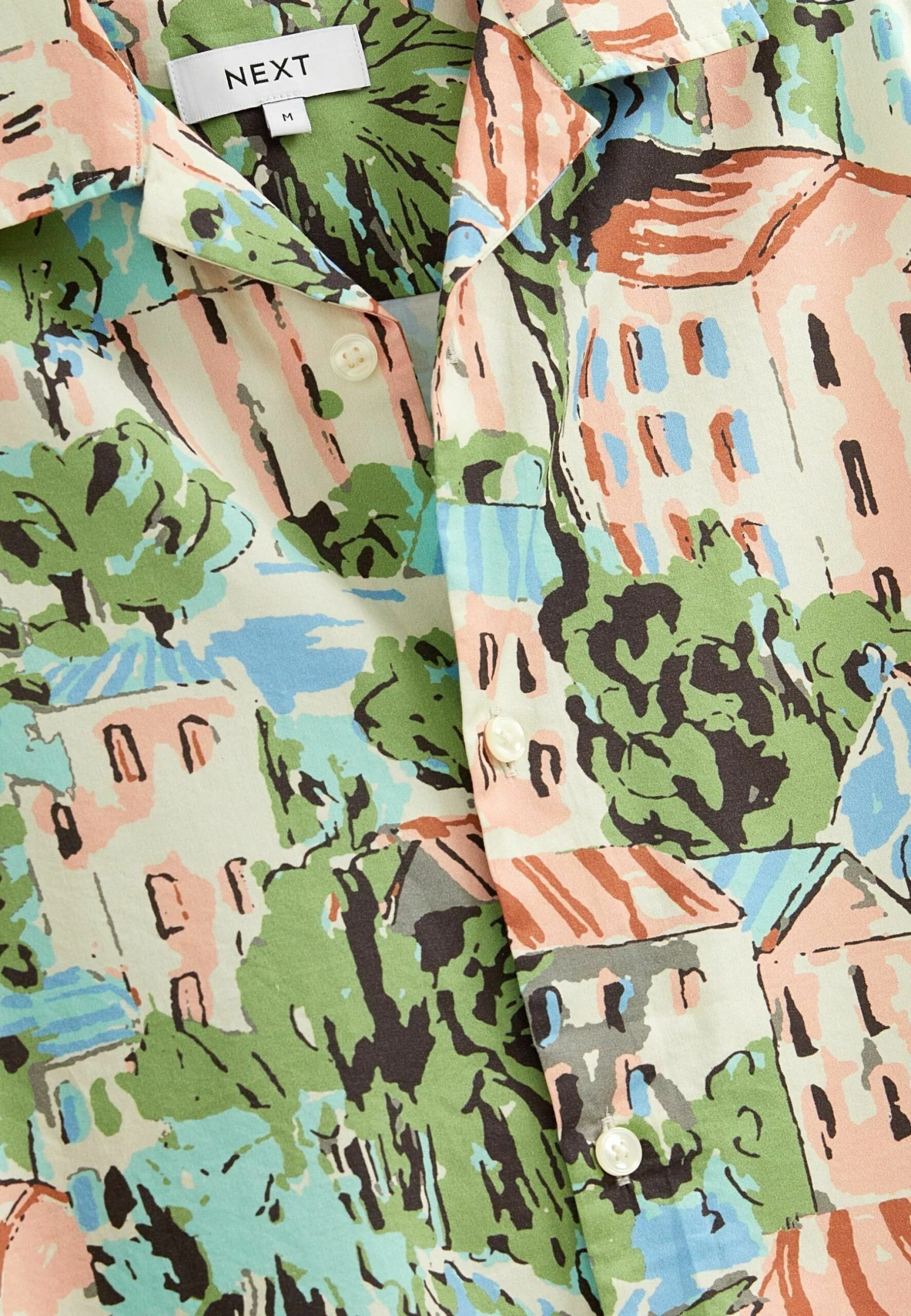 Next Short Sleeve Printed Standard - Overhemd - Neutral - Afbeelding 4