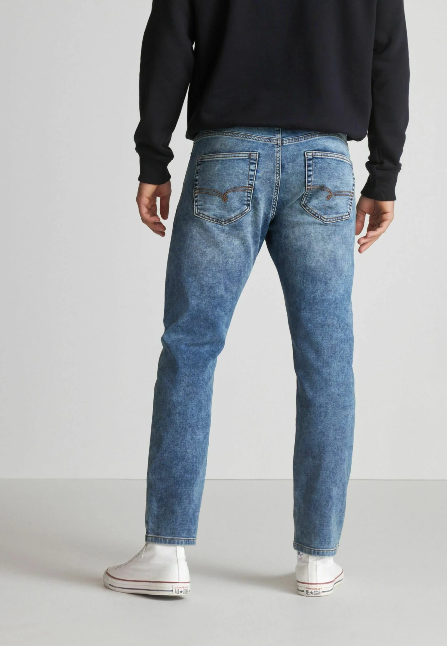 Next Ultimate Comfort Super Stretch - Straight Leg Jeans - Washed Blue - Afbeelding 3