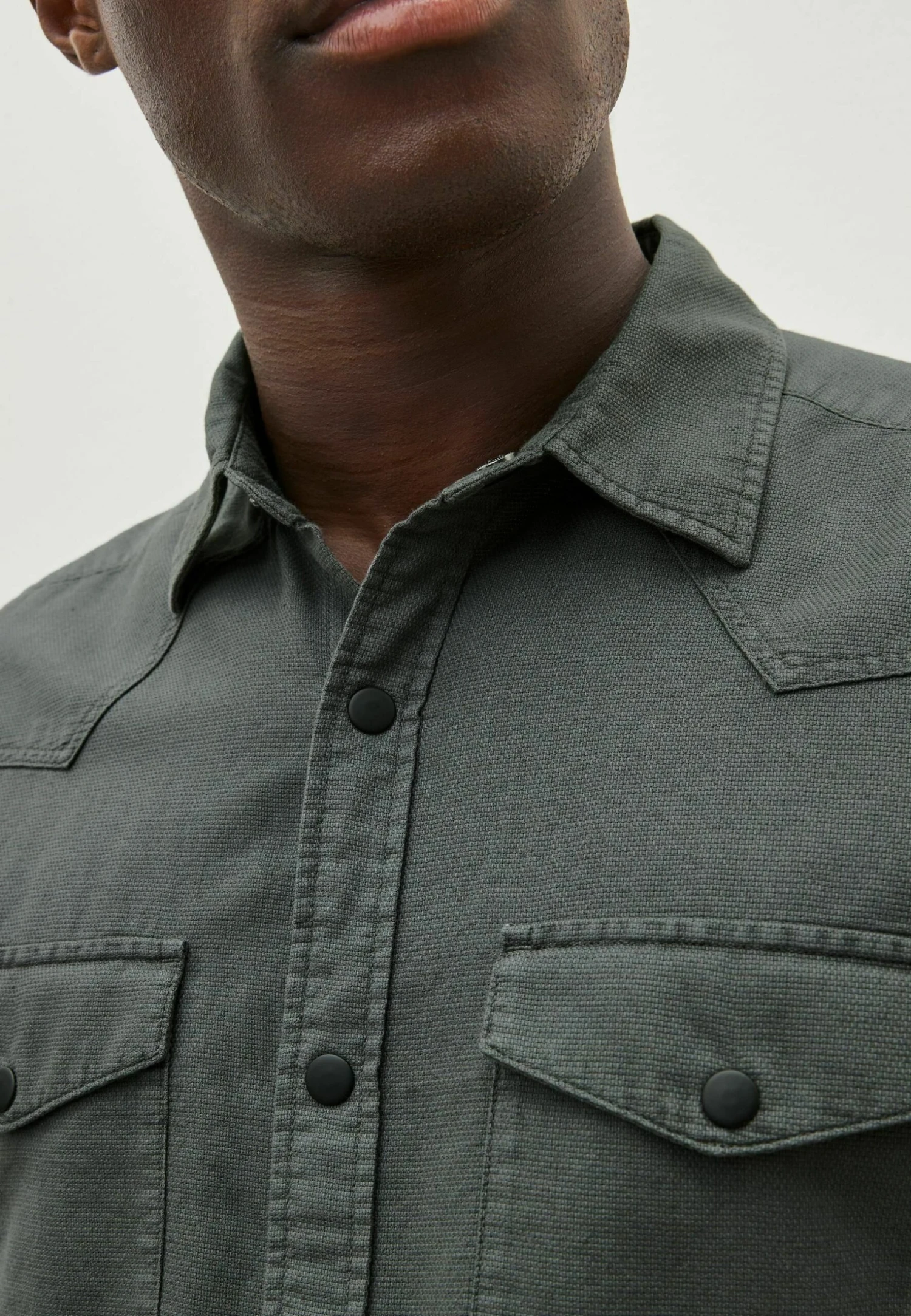 Next Twin Pocket Textured Short Sleeve Standard - Overhemd - Grey - Afbeelding 3