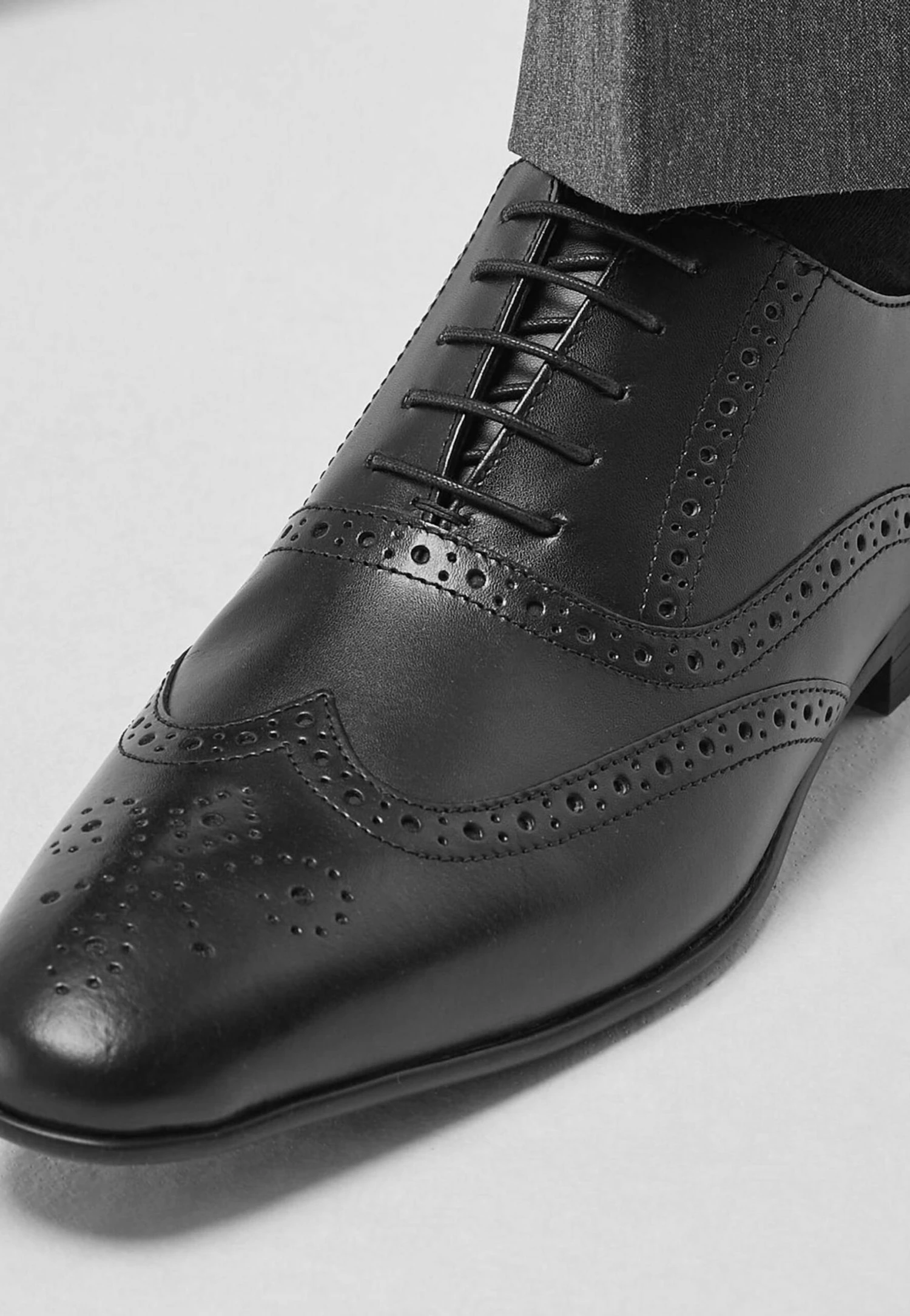 Next Oxford Brogue Wide Fit - Veterschoenen - Black - Afbeelding 2