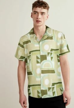 Next Short Sleeve Lightweight Standard - Overhemd - Green