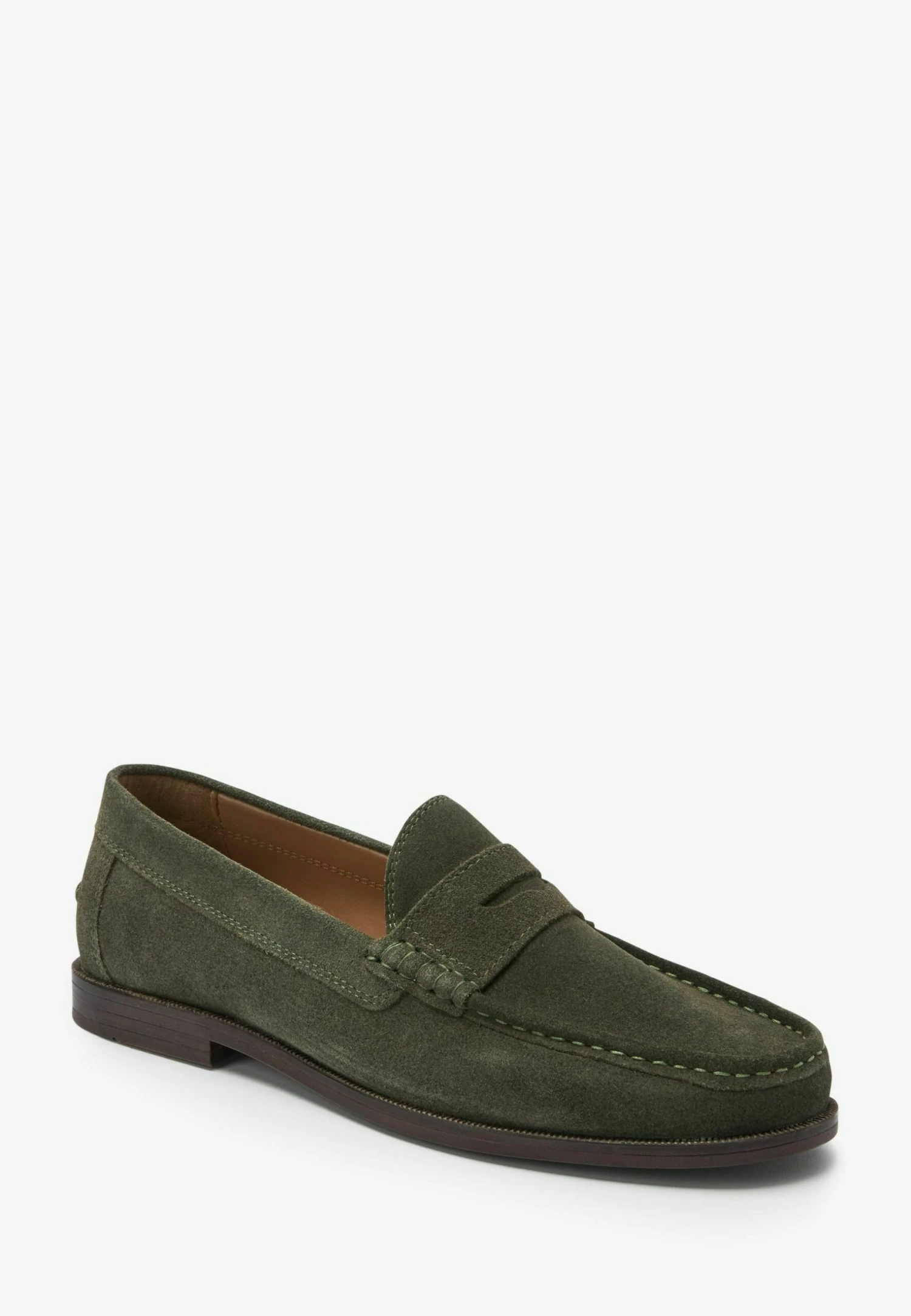 Next Penny - Instappers - Khaki Green Suede - Afbeelding 2