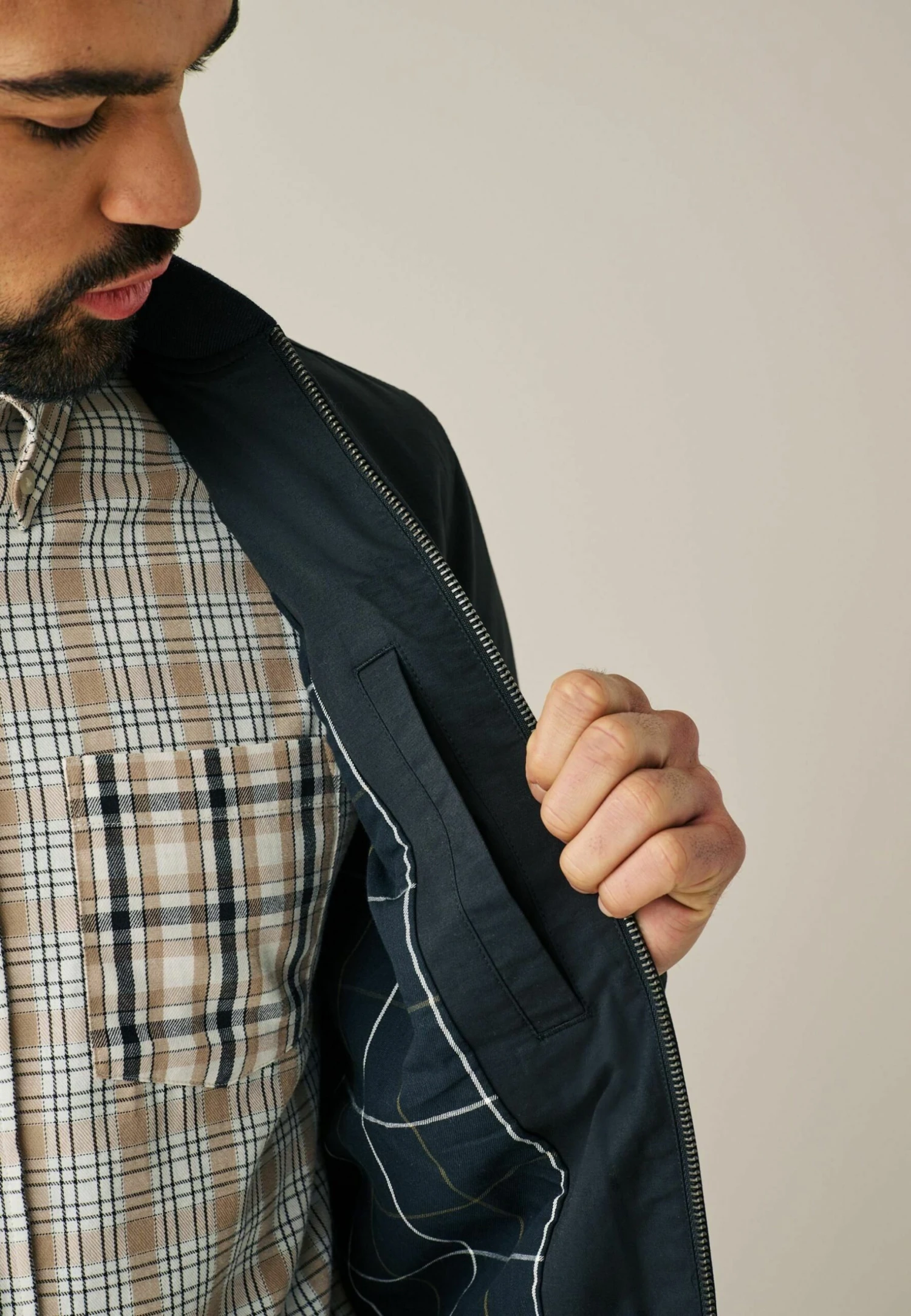 Next Tipped Neck Standard - Bomberjacks - Navy Blue - Afbeelding 5