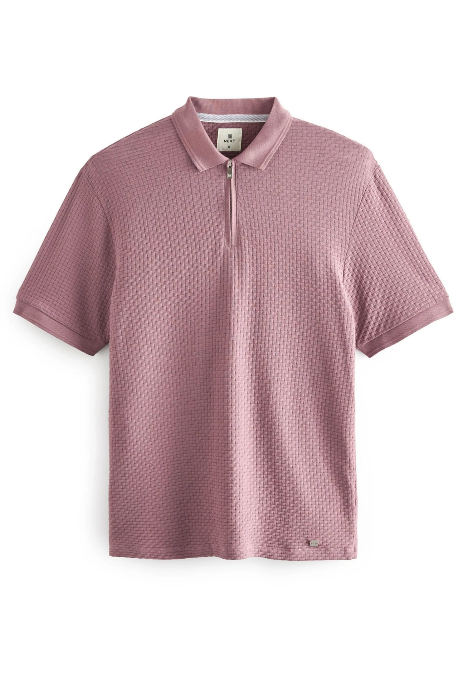 Next Textured- Poloshirt - Pink