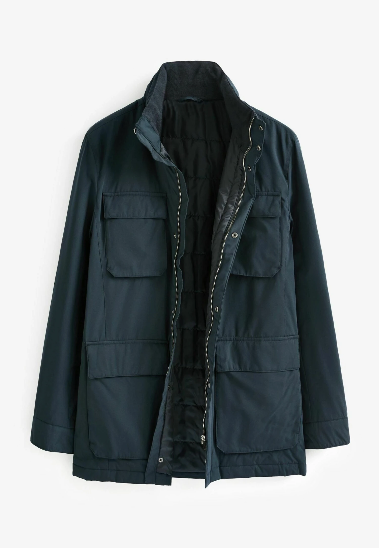 Next Four Pocket Funnel Neck Standard - Parka - Navy Blue - Afbeelding 8