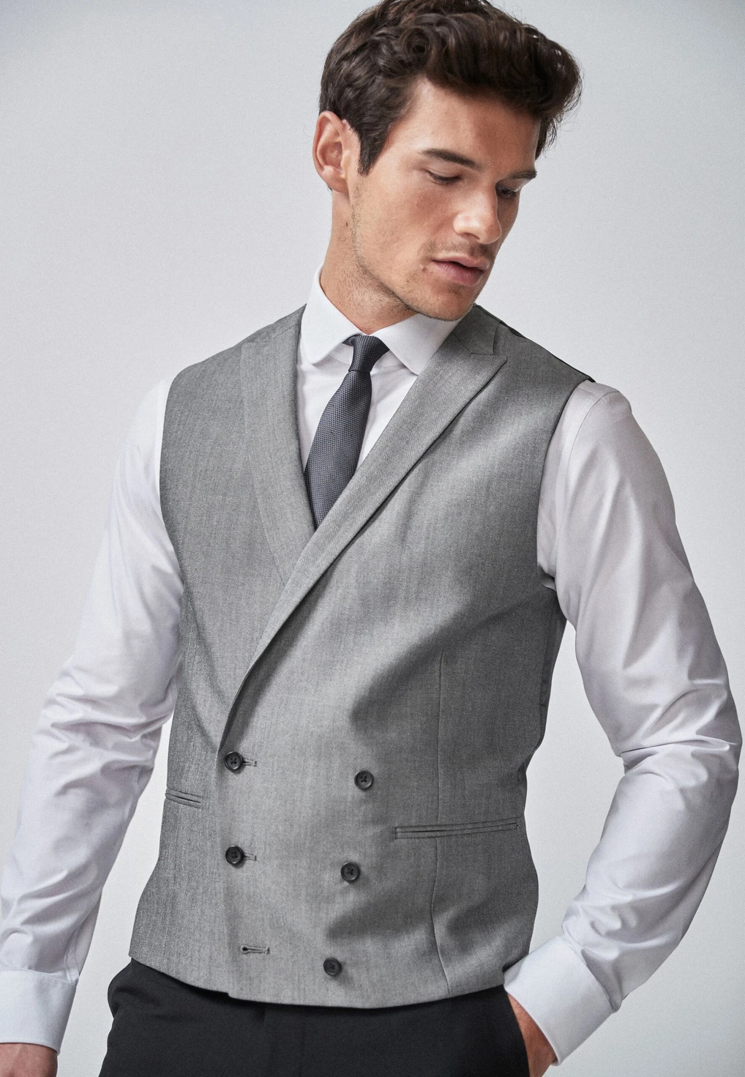 Next Morning Suit - Bodywarmer - Light Grey