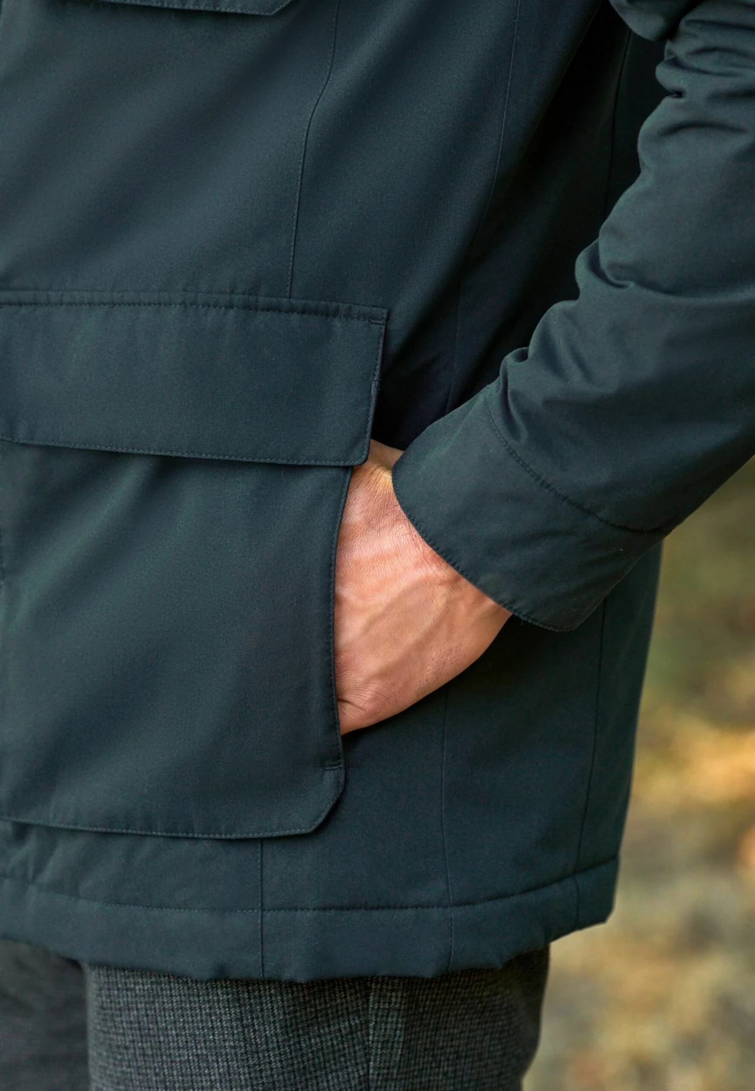 Next Four Pocket Funnel Neck Standard - Parka - Navy Blue - Afbeelding 4