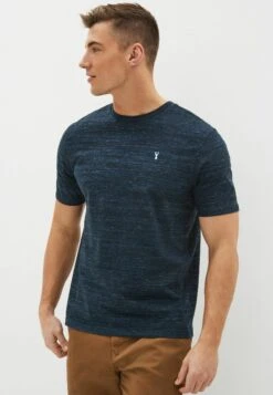 Next Stag Marl Regular Fit 3 Pack - T-Shirt Basic - Blue