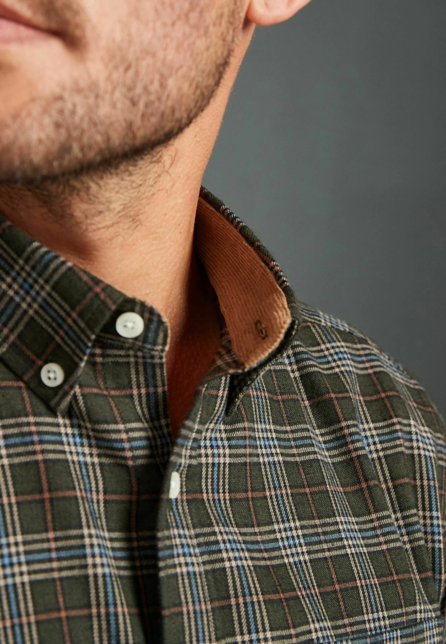 Next Brushed - Overhemd - Green - Afbeelding 4