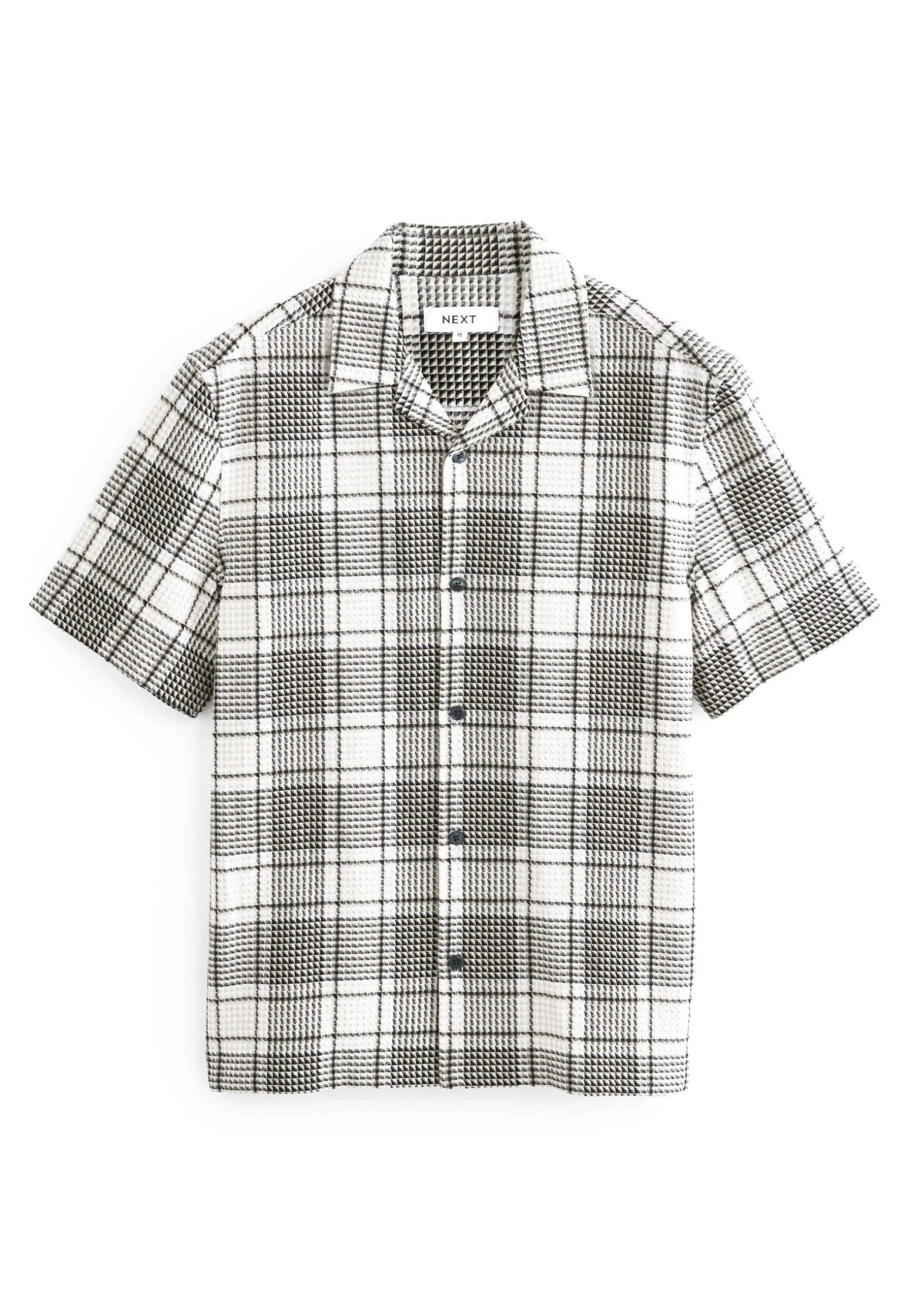 Next Textured Check Standard - Overhemd - Monochrome - Afbeelding 7