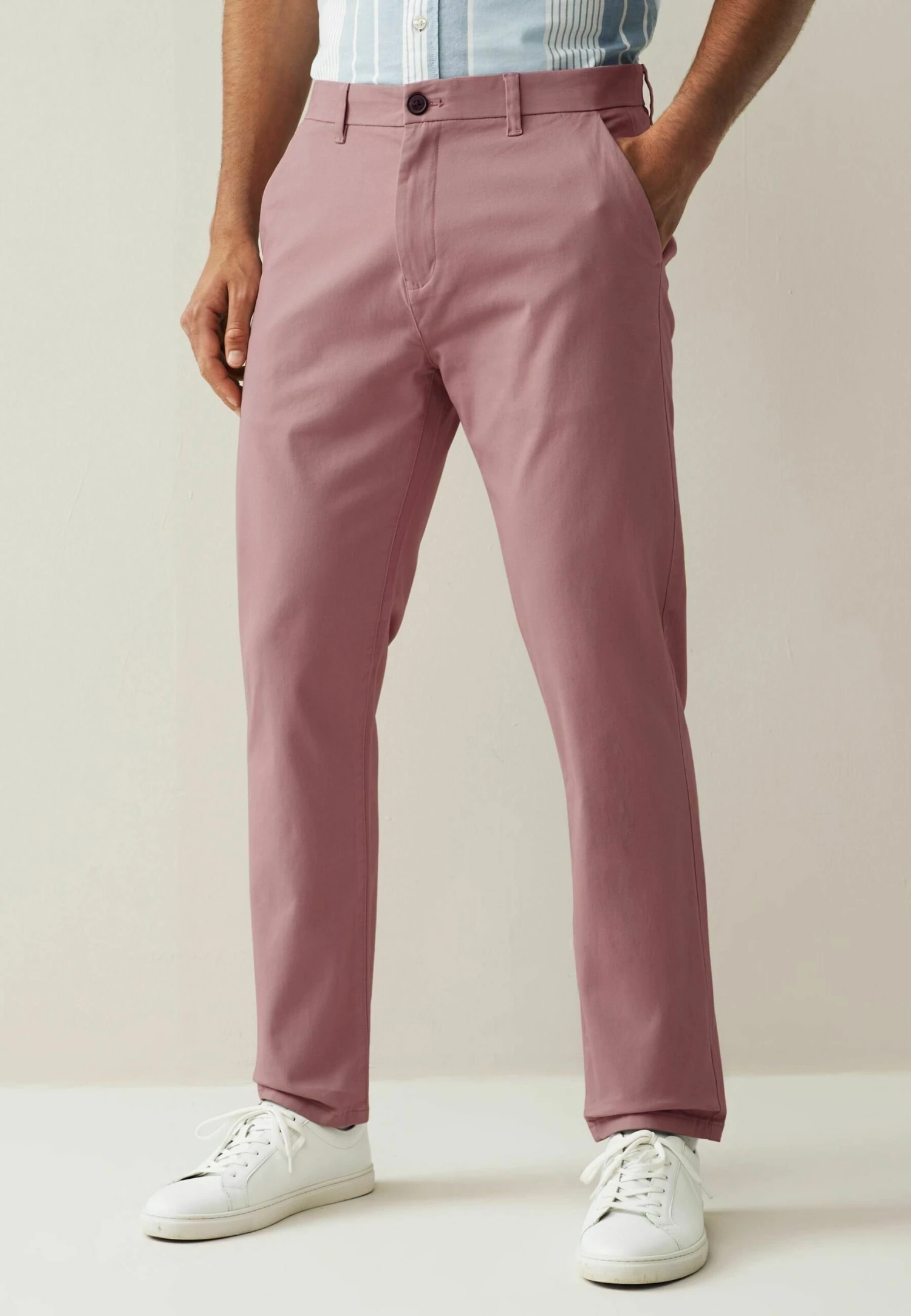 Next Stretch Slim - Chino - Light Pink