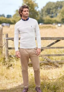 Next Mock - Trui - Light Grey Textured