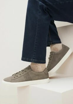 Next Perforated Side- Sneakers Laag - Stone Natural